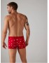 YSABEL MORA Y20385, Ανδρικό Xmas Set Boxer and Socks, ΚΟΚΚΙΝΟ